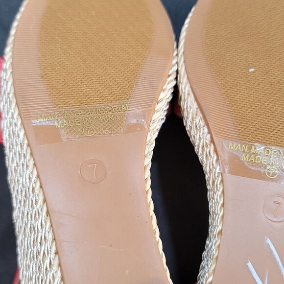 BRAND NEW NATURE BREEZE Tally-04 PINK STUDDED OPEN TOE ESPADRILLE WEDGE S2 - Picture 11 of 16